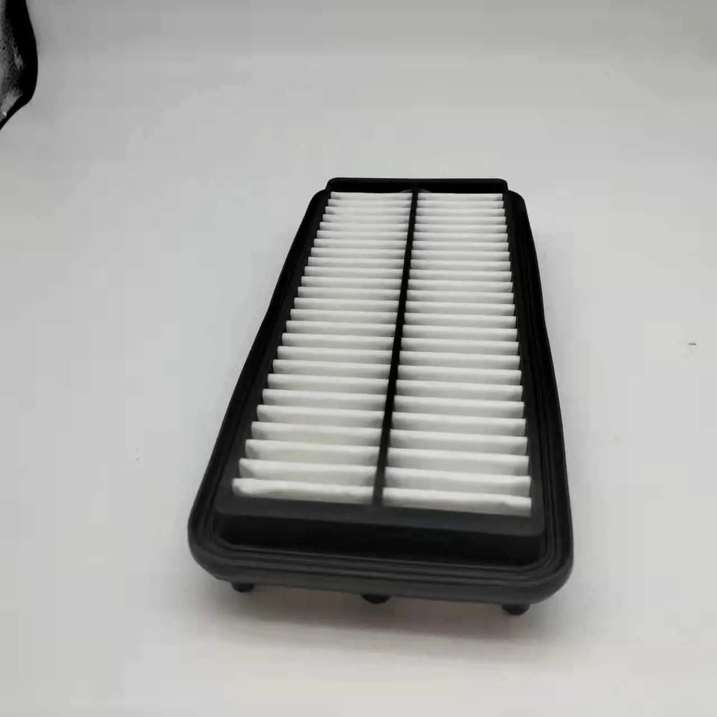 Black circular car air filter with 256mm diameter for modern vehicle engine intake