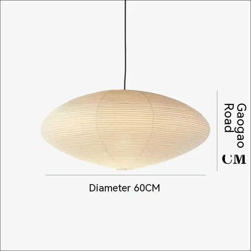 Ji Ji Feng Wind Xuan paper pendant lamp in modern simplicity style, flat diameter 50cm, for ceiling installation