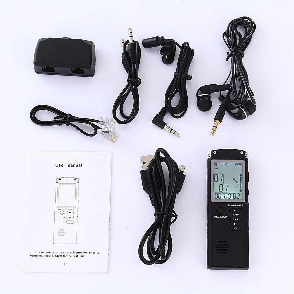 Original USB Professional Voice Recorder unit showing compact design with external microphone port.