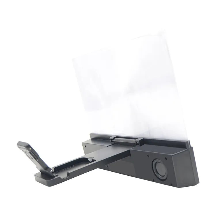 L2 model black mobile phone screen amplifier with 12-inch lens on ABS housing.