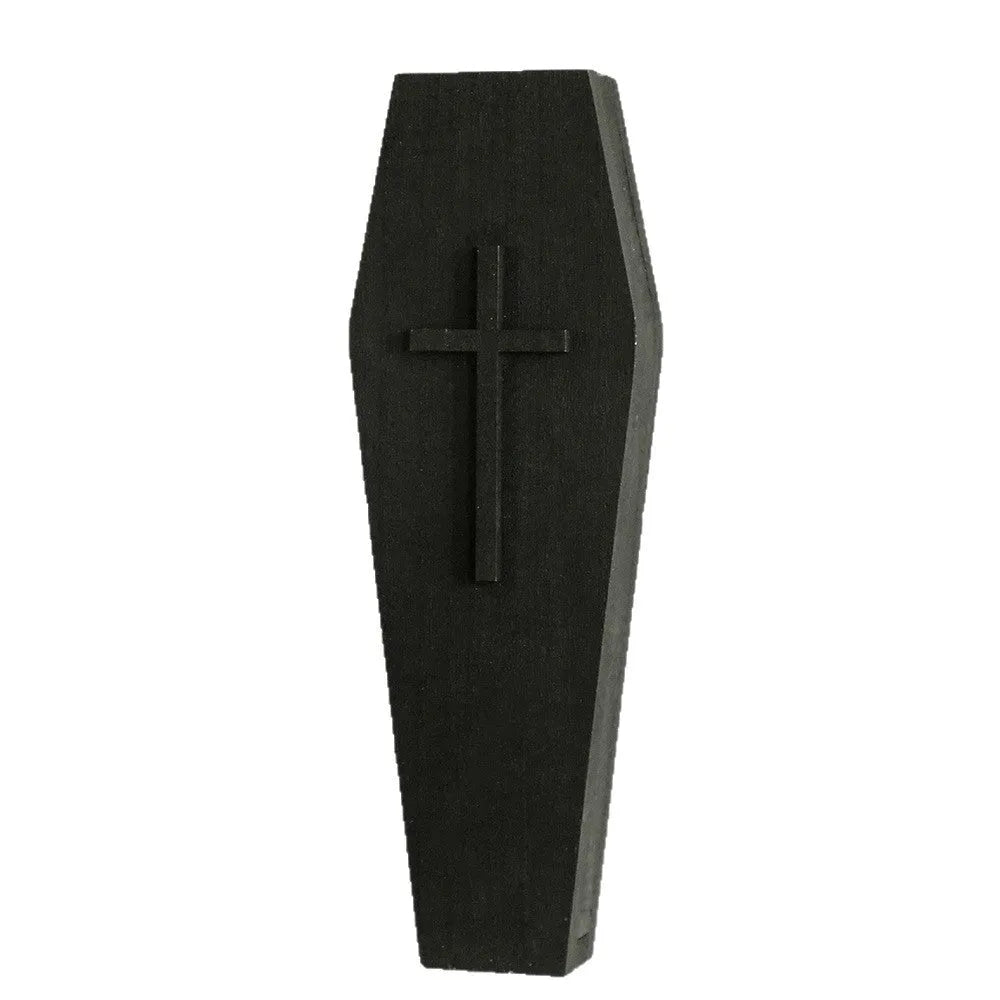 Wooden black cross wall vase shelf 27x9cm pendant design home decoration