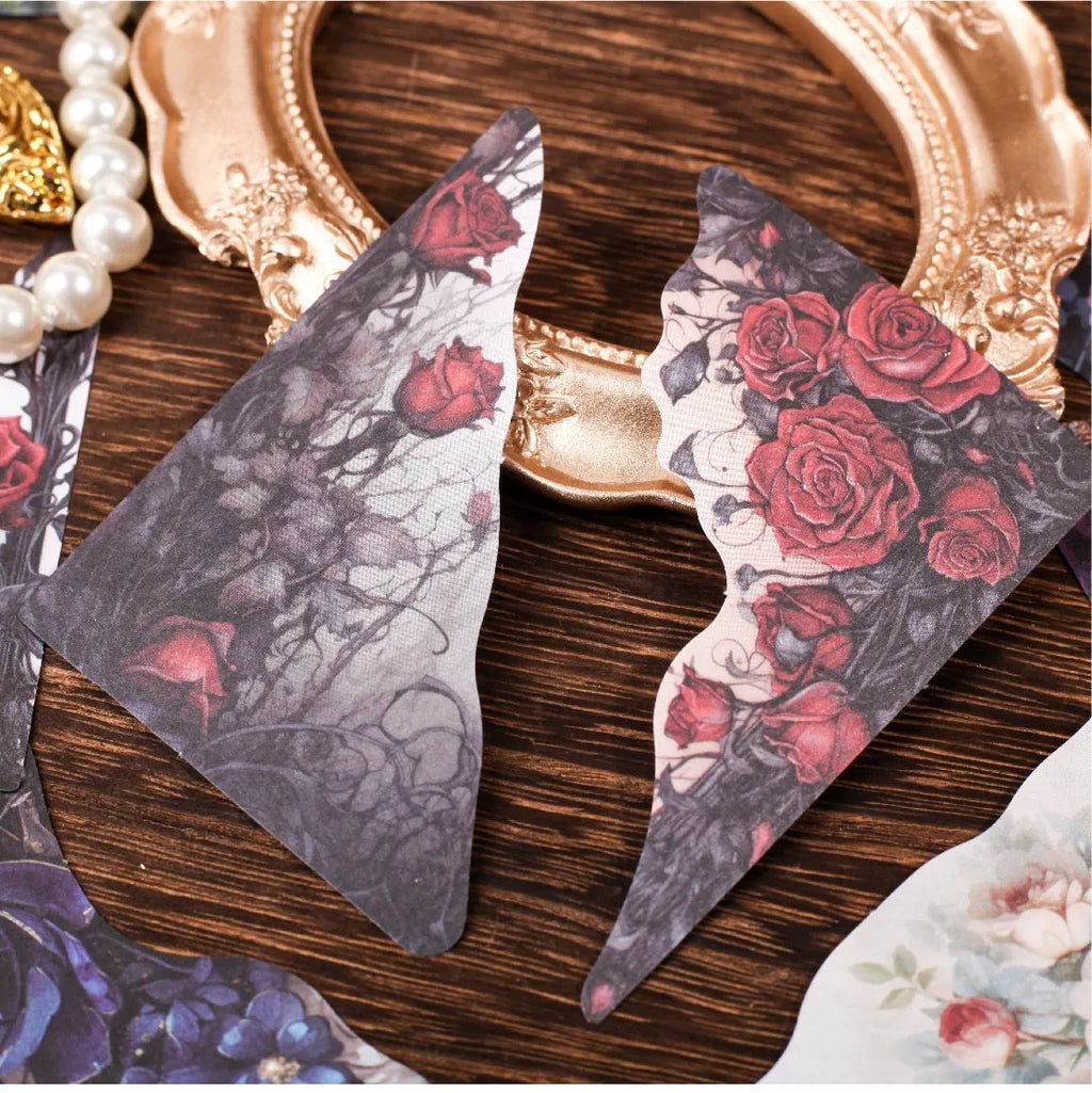 Pack of 20 DIY paper bookmarks with 10 modern print designs in six colour variations