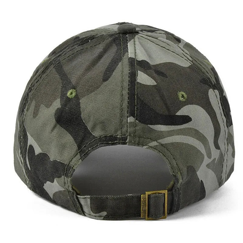 Army tactical baseball cap in green with adjustable strap lightweight polyester cotton blend