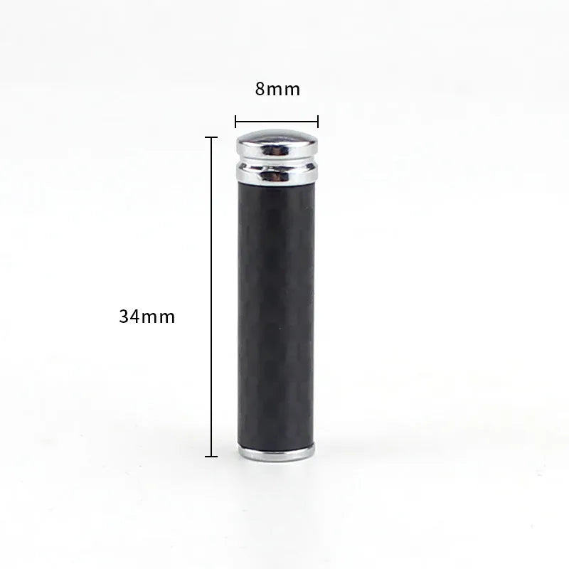 Four carbon fibre door lift decorative covers with metal base construction for universal vehicle fitment