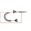 Sterling silver punk earrings with retro nail design in straight and curved styles