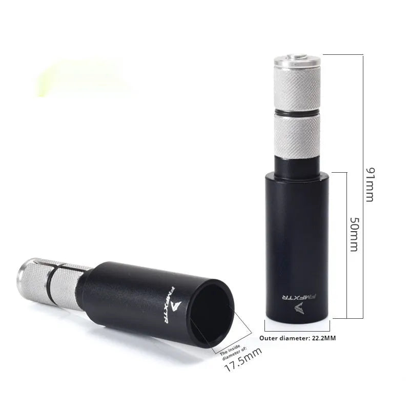 Pair of aluminum alloy handlebar extension rods for bicycle handlebar width adjustment