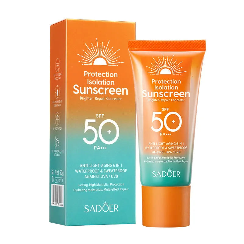 Double tube 50g sunscreen makeup primer for universal skin types