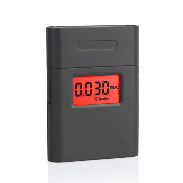 At-838 black respiratory alcohol detector with digital display and mouthpiece for BAC testing
