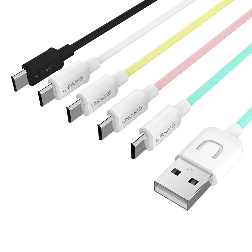 USB cable 1m length single head for Android phone charging in black
