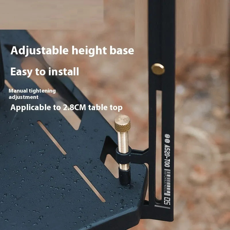 05 series telescopic lamp holder black stainless steel multi-gear adjustable clamp-on desk bracket