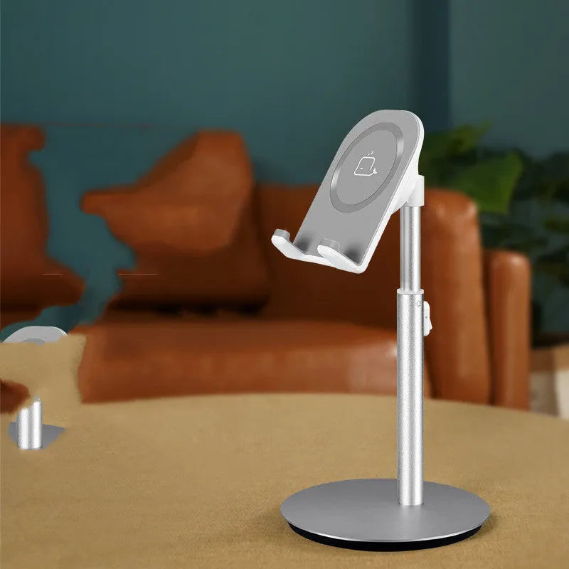 Silver metal desktop phone and tablet holder stand for 3-11 inch devices model S1