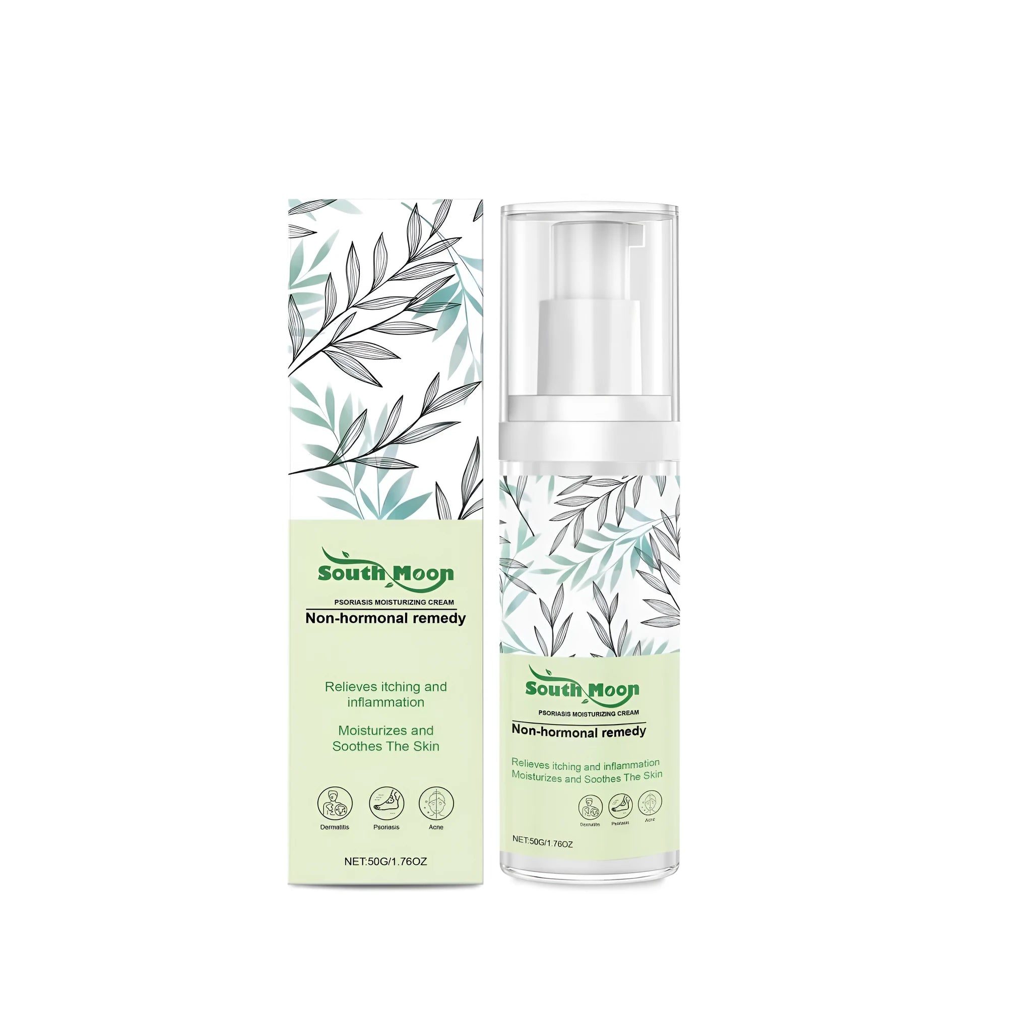 Skin Repair Moisturizing Cream 50g tube with tea tree oil and aloe leaf for dry skin care
