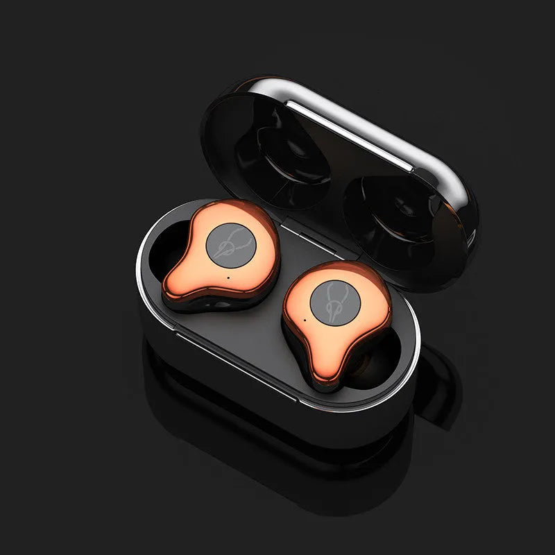 True wireless stereo in-ear Bluetooth headphones in a choice of six colours including red and silver.