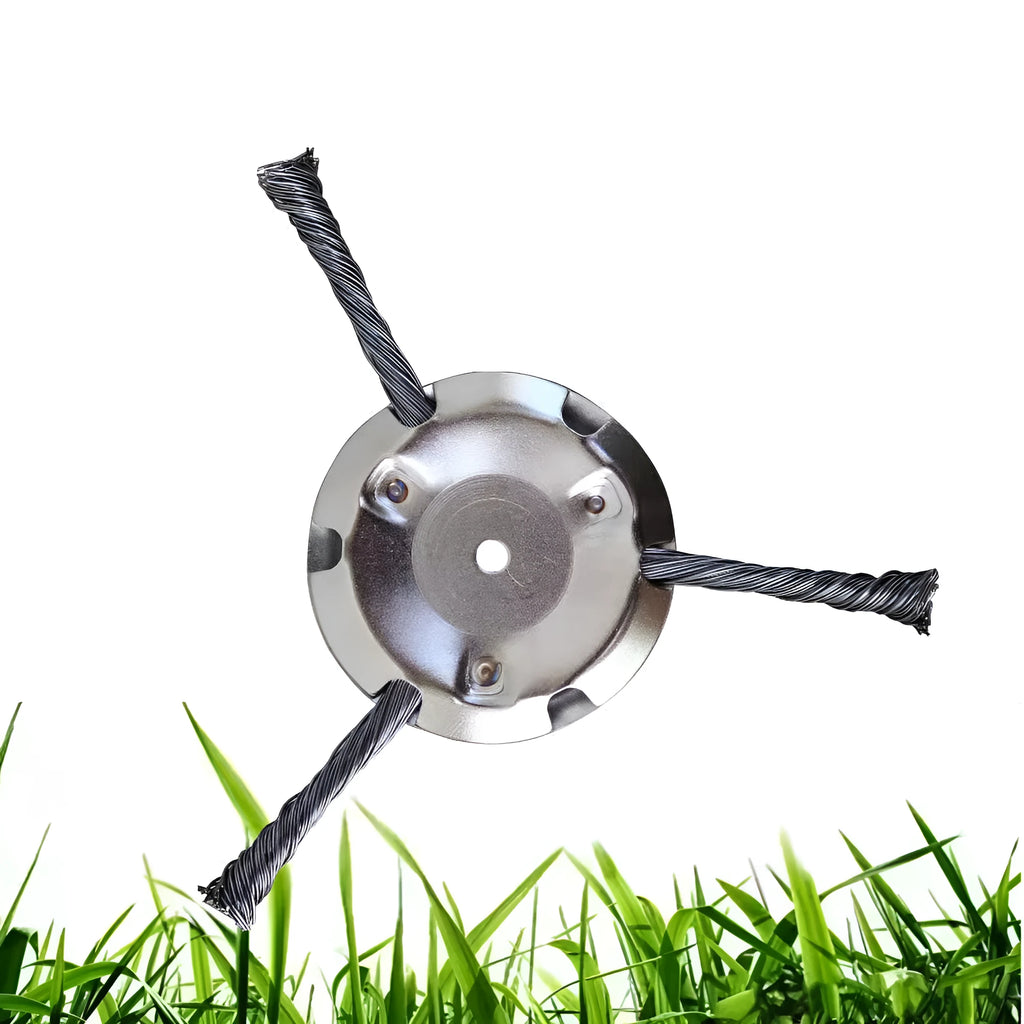 Small stainless steel wire mower accessory with 150mm diameter for lithium electric mowers on grassland