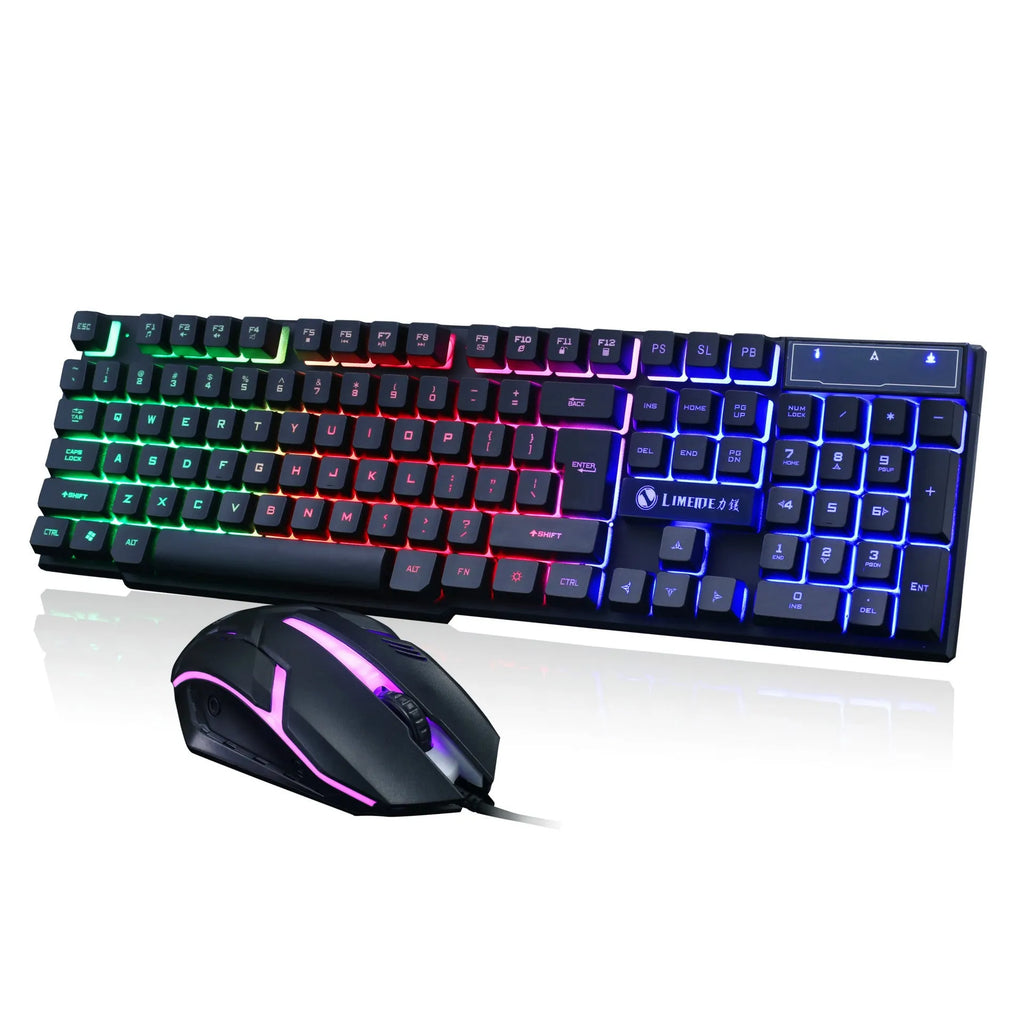 Limei GTX300 gaming keyboard and mouse set with backlight function and USB connection for desktop computers