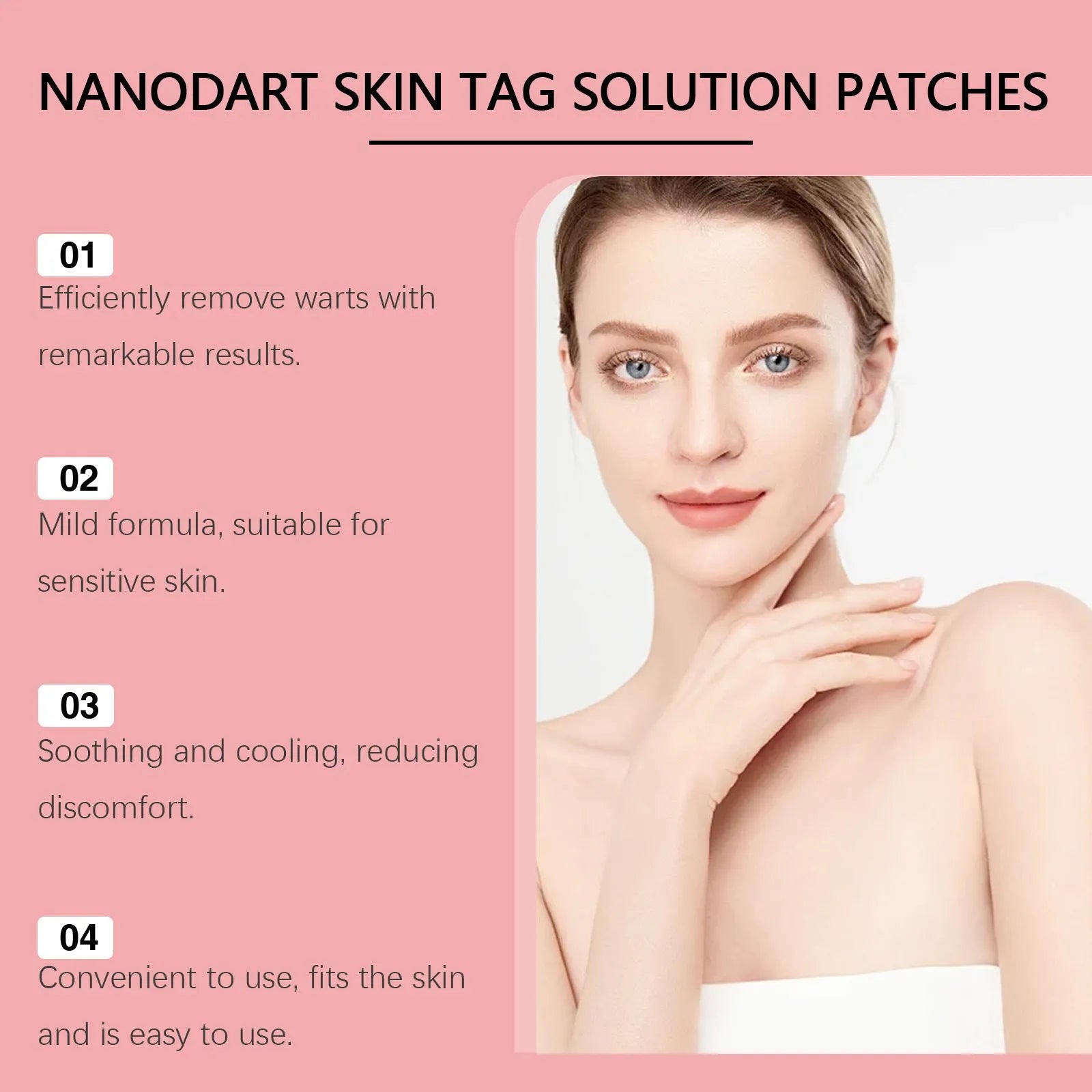 Invisible nursing adhesive bandage with tea tree oil and Centella asiatica for skin wart repair