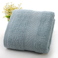 Thickened cotton bath towel in Dark Blue, weak-twist yarn, 80% cotton blend, foldable
