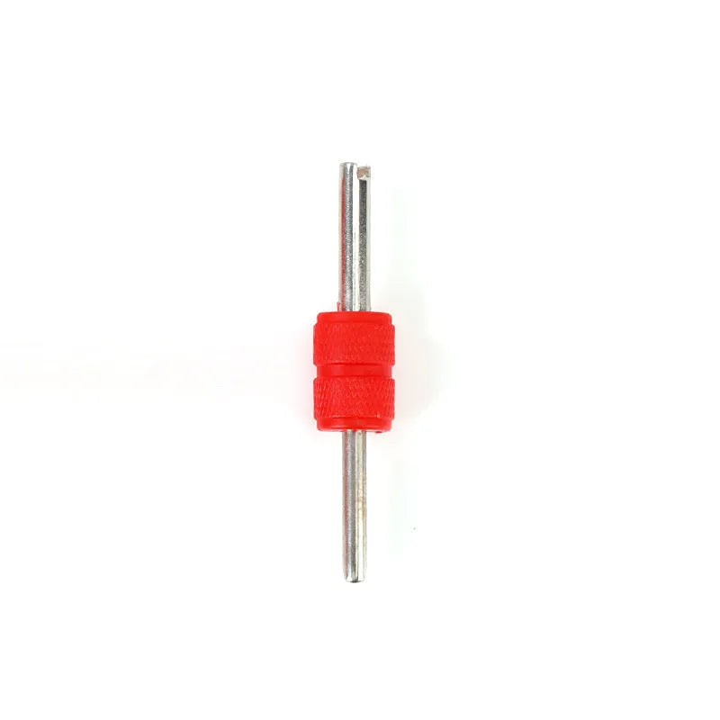 Single-head aluminium alloy twist valve wrench tool in one of three colour style options.