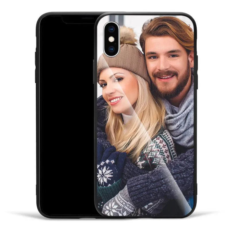 Slim patterned hard case for iPhone with raised camera edge and precise button cutouts.