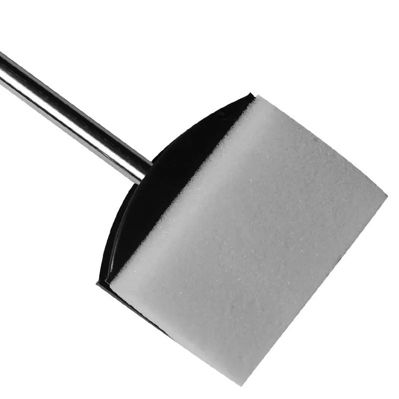Fish tank aquarium cleaning sponge double brush tool with long stainless steel handle on glass tank