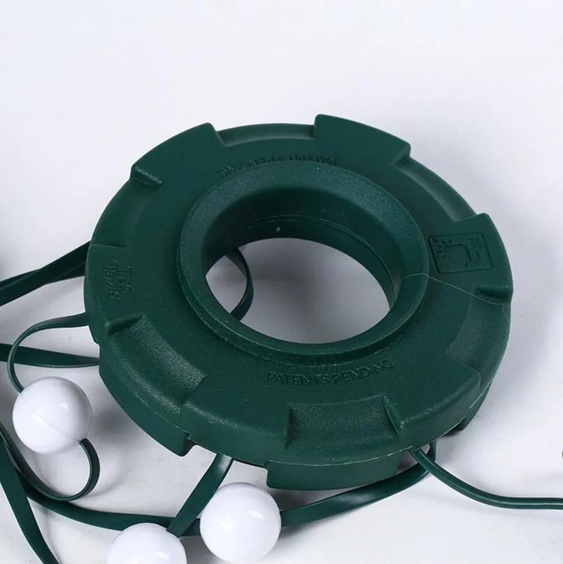 64 LED Dazzler shower tree lights on a Christmas tree, 1.8 metre length, with colourful illumination