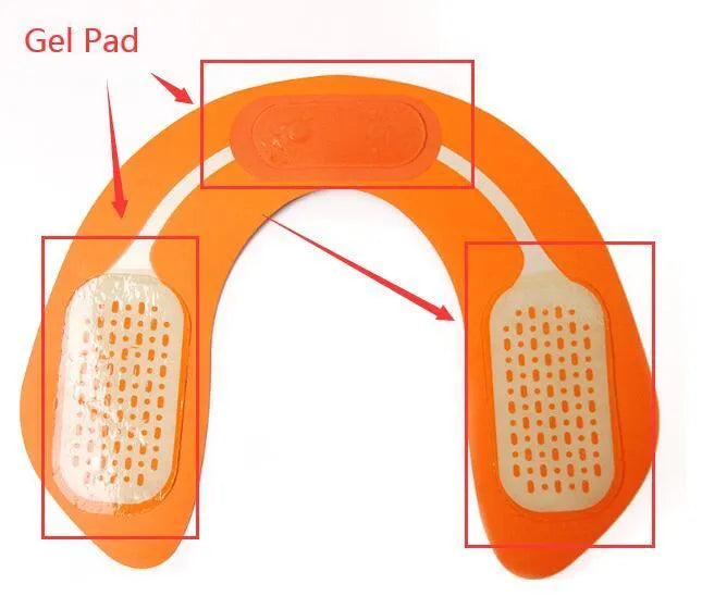 EMS hip muscle stimulator with gel pads and remote controller