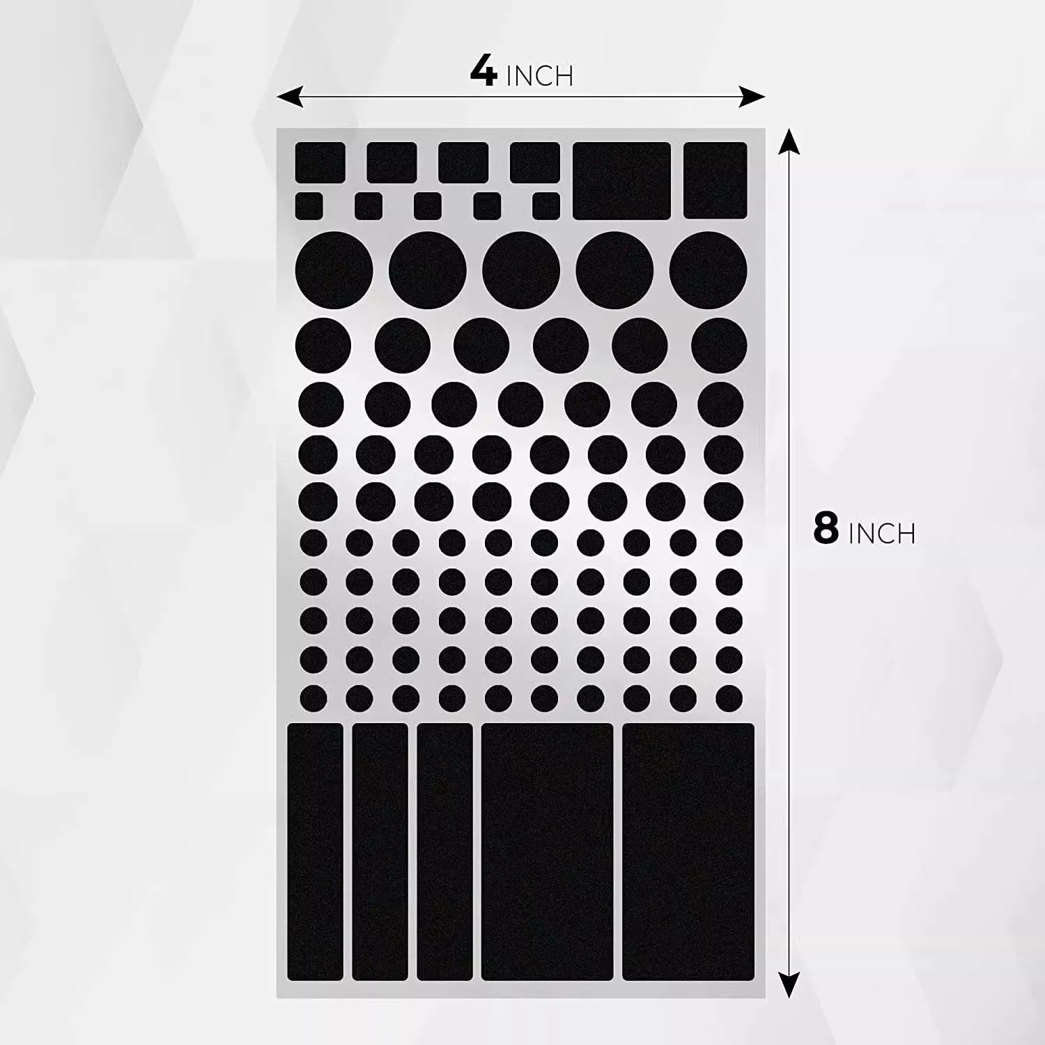 Black self-adhesive air conditioning light shading patch sticker on a white AC panel covering an LED display