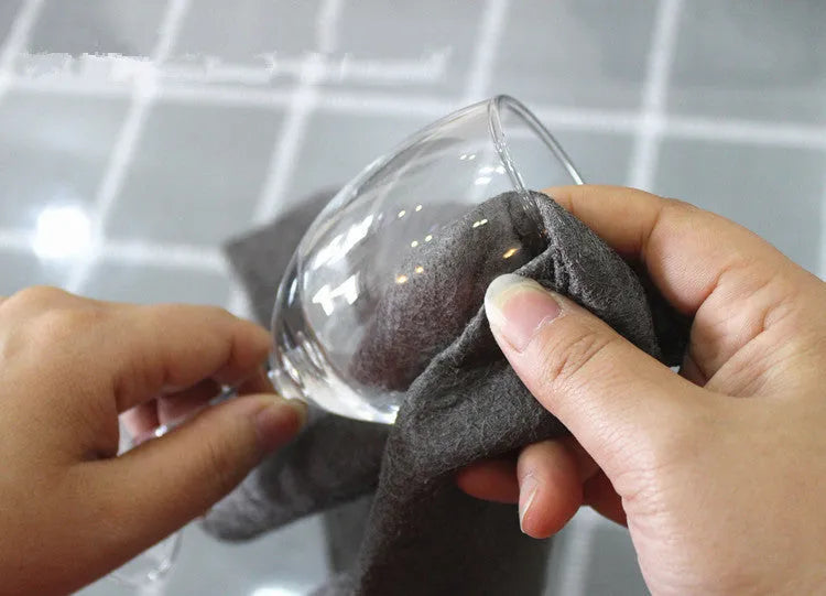 Thickened magic cleaning cloth microfiber 20x30cm for glass windows mirrors car lint-free streak-free