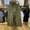 Men's stretch outdoor casual overalls in olive, mid-waist straight leg, bamboo fibre and rabbit fur blend