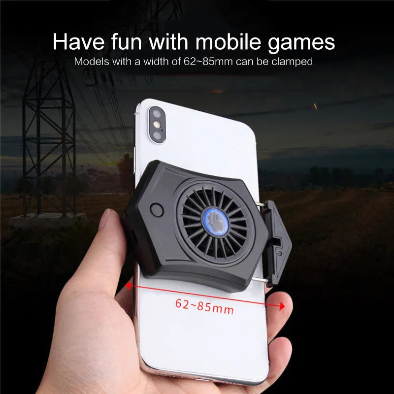 Black and white USB mobile phone radiator cooling fan for gaming console accessories