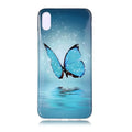Luminous phone case back cover with butterfly cartoon pattern for iPhone