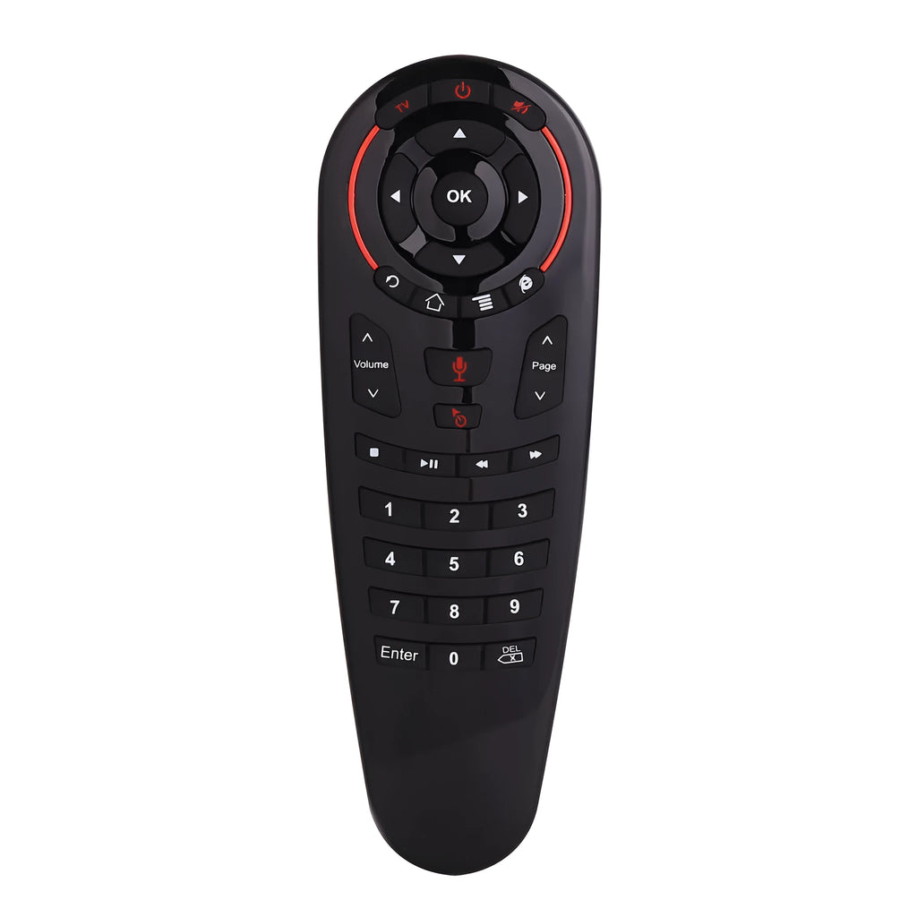 G30 wireless air mouse keyboard remote control with nano receiver on desk
