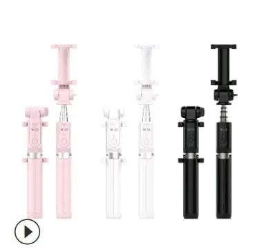 Aluminium alloy Bluetooth tripod selfie stick with remote control for mobile phones