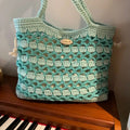 Finished summer floral woven wool handbag with floral pattern, handcrafted design, available in multiple styles