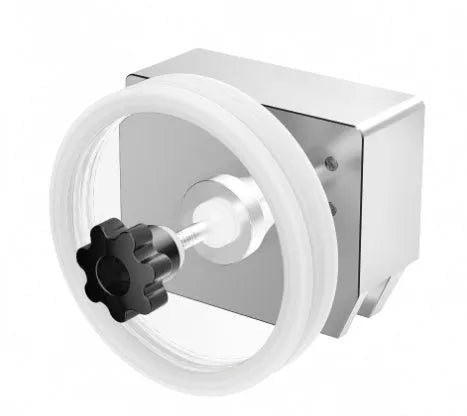 Compact single-slot ultrasonic cleaning machine for vinyl records and printed circuit boards on a workbench.