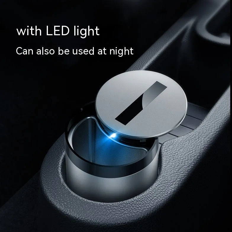 Aluminium alloy intelligent induction ashtray with automatic infrared opening for car and home use