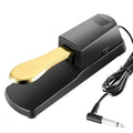 MIDI keyboard sustain pedal with single pedal design for electronic pianos