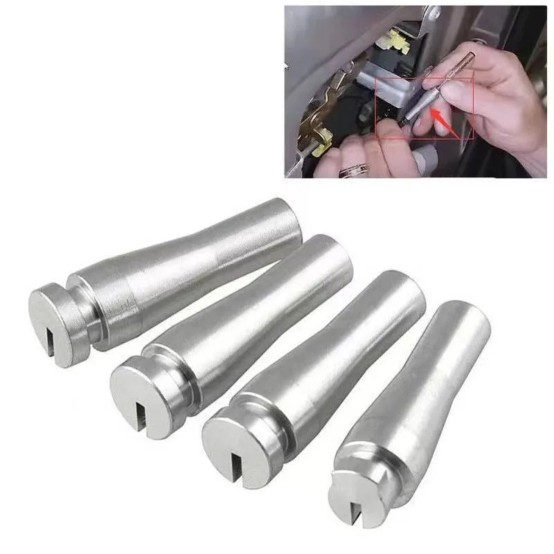 Silver aluminium car lock cable repair kit 4 pieces for Ford F150 F250 F350 cab rear latch