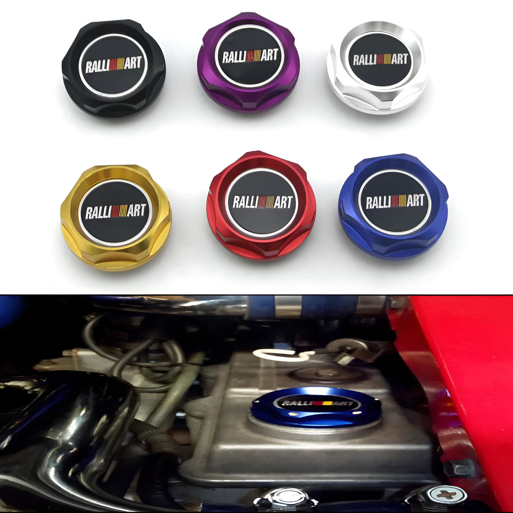 Aluminium alloy oil filter cap in six colours for Mitsubishi models