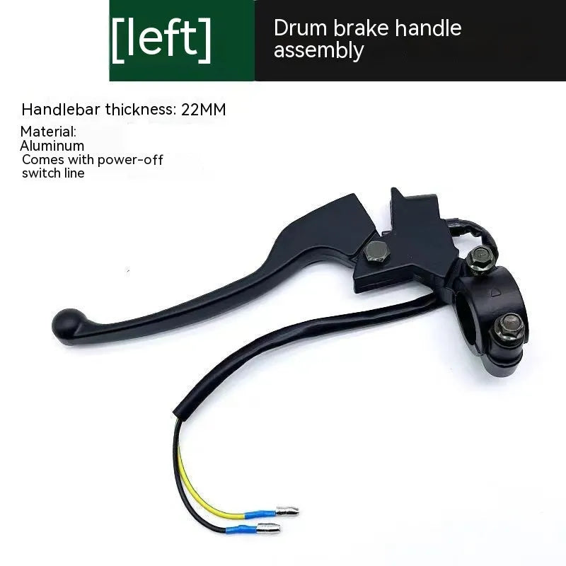 Aluminium alloy belt power off brake handle assembly with switch line, 22mm thickness