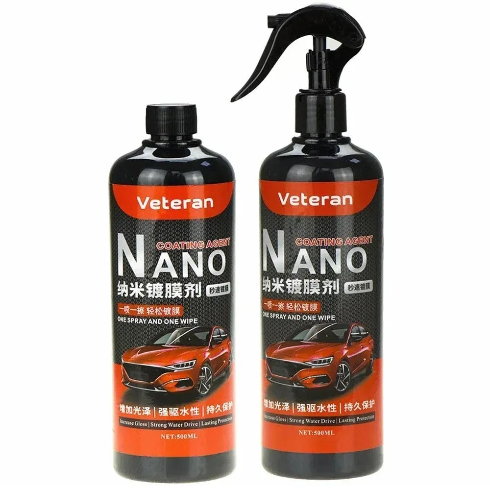 Automotive Coating Agent Hand Spray Maintenance Quick Polishing Water Repellent Protective Stain Dirt Resistant Anti-Aging Liquid 250ml 500ml Round Shoulder Shoulder Length Car Care