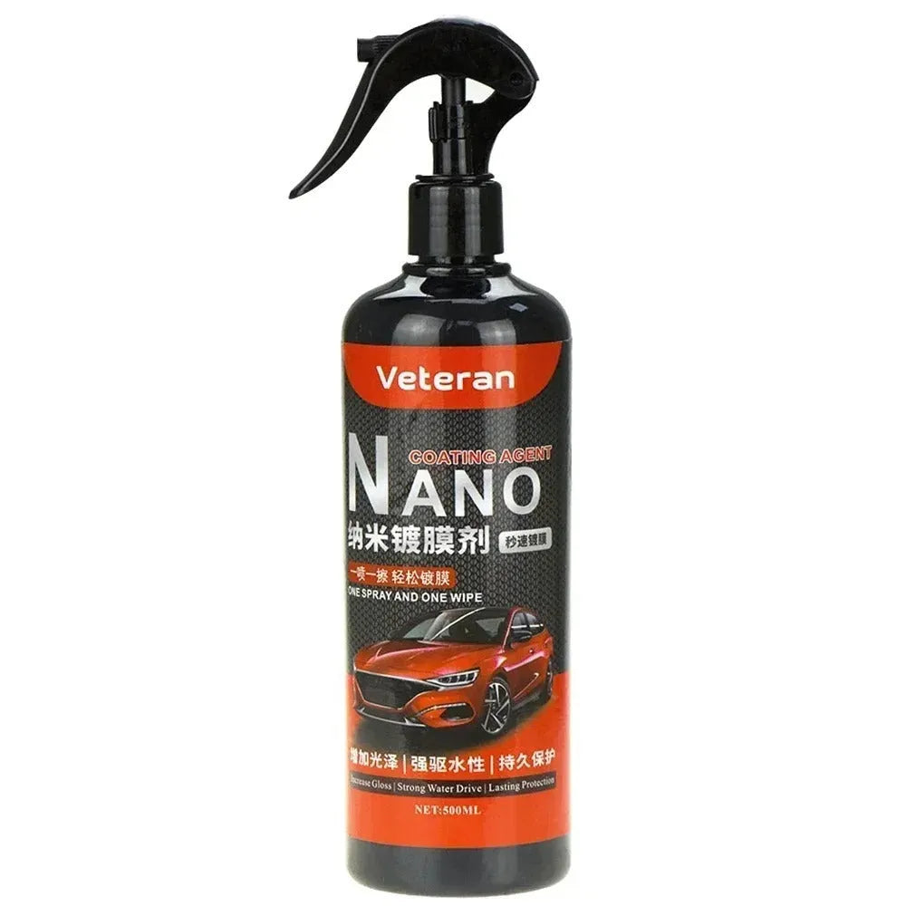 Automotive Coating Agent Hand Spray Maintenance Quick Polishing Water Repellent Protective Stain Dirt Resistant Anti-Aging Liquid 250ml 500ml Round Shoulder Shoulder Length Car Care