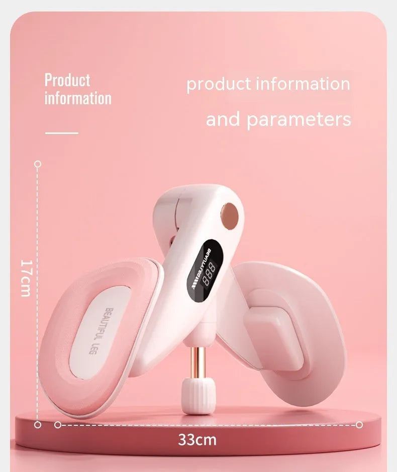 Pelvic floor muscle training device with digital counter in ABS spring foam material