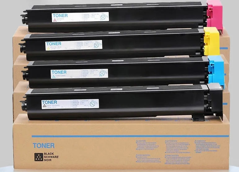 MND powder box set for copier toner cartridge TN713 black cyan yellow magenta with drum assemblies and waste box