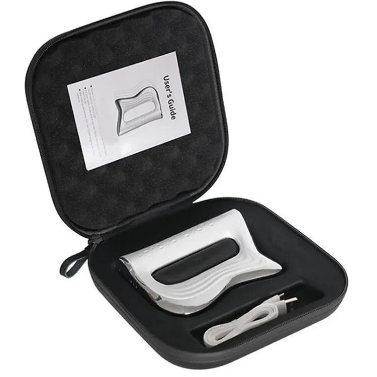 Natural resin rectangular muscle massager scraping board for full body health massage on a clean surface