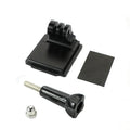 Black aluminium alloy and plastic helmet holder extension rod for GoPro Hero 3 and Hero 4 cameras.