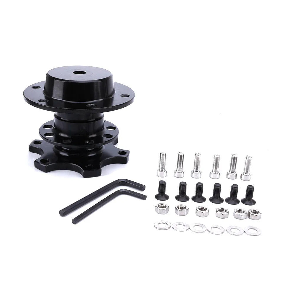Car modification steering wheel quick release adapter in five colour options: black, red, blue, silver, gold