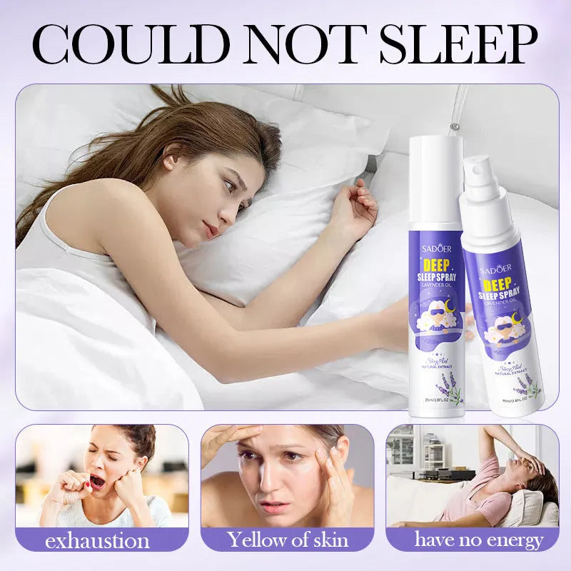 85ml sleep spray bottle with universal skin type formulation for bedroom relaxation and fatigue relief