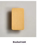 Minimalist Nordic style LED wall lamp in modern design with adjustable light colours mounted on bedroom wall
