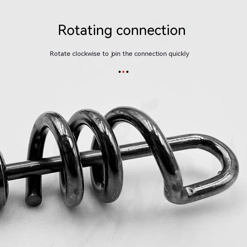 Stainless steel 8-shaped fishing swivel connector in multiple sizes